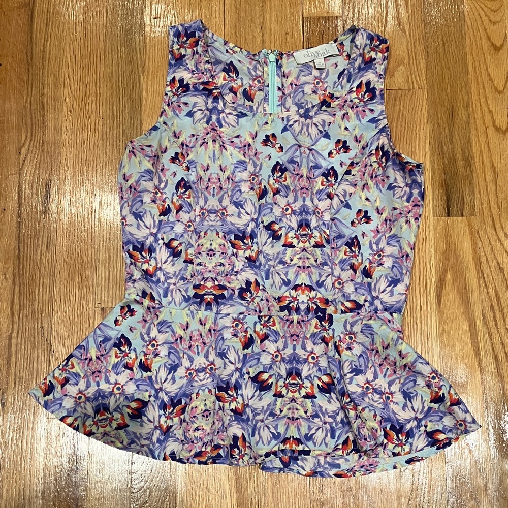 Olive & Oak Multicolor Floral Top